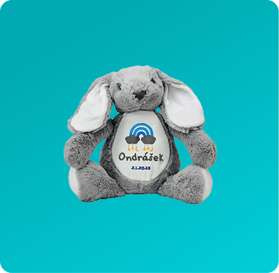 Plyšák s výšivkou
